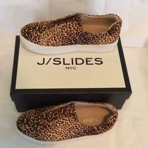 JSlides leopard print platform sneaker. Size 8.5